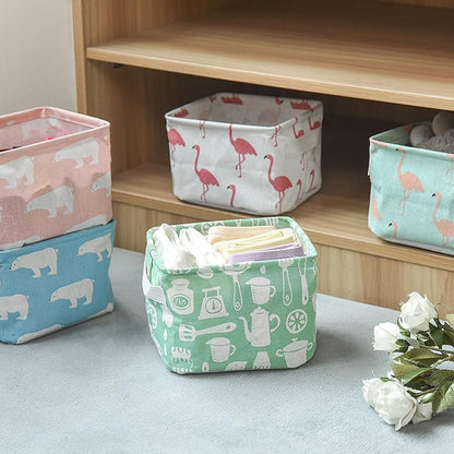 3 Pcs Multi-Purpose Foldable Storage Organizing Basket(Random Design)