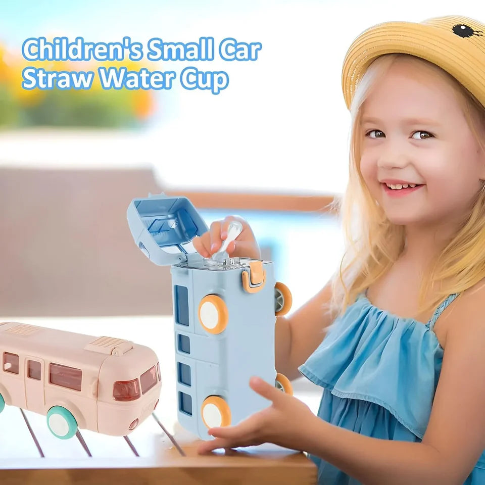 Bus Design Water Bottle