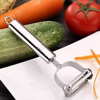 Thin slice peeler for vegetable strips