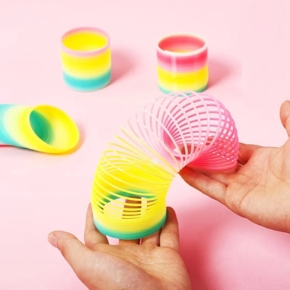 1Pcs Magic Slinky Rainbow Springs Bounce