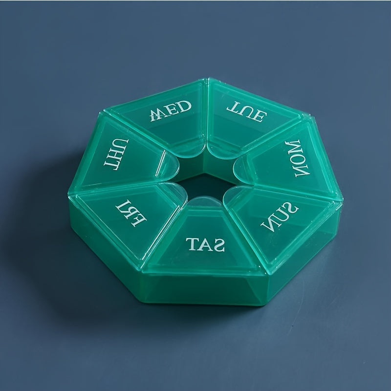 7 Day Pill Reminder Organizer Container