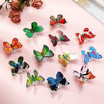 10 Pcs Cute Butterfly Night Light Decoration Led Light