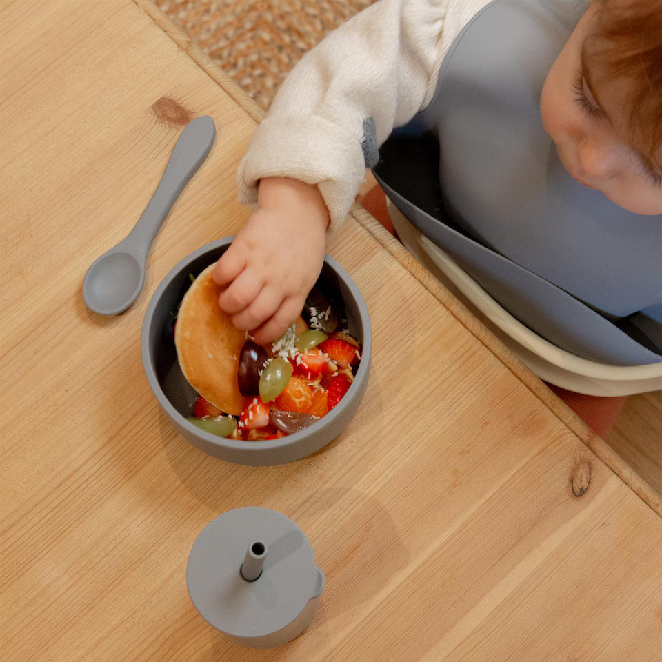 8PCS Premium Silicone Toddler Feeding Set (BPA Free)
