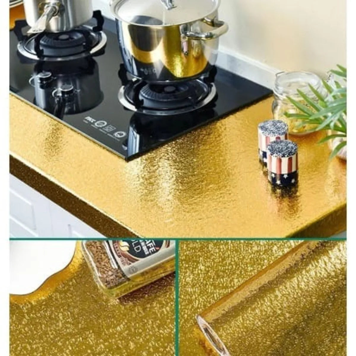 Golden Kitchen Adhesive Foil Sheet