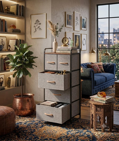5-Drawer Fabric Chest of Drawers – Modern Storage Organizer