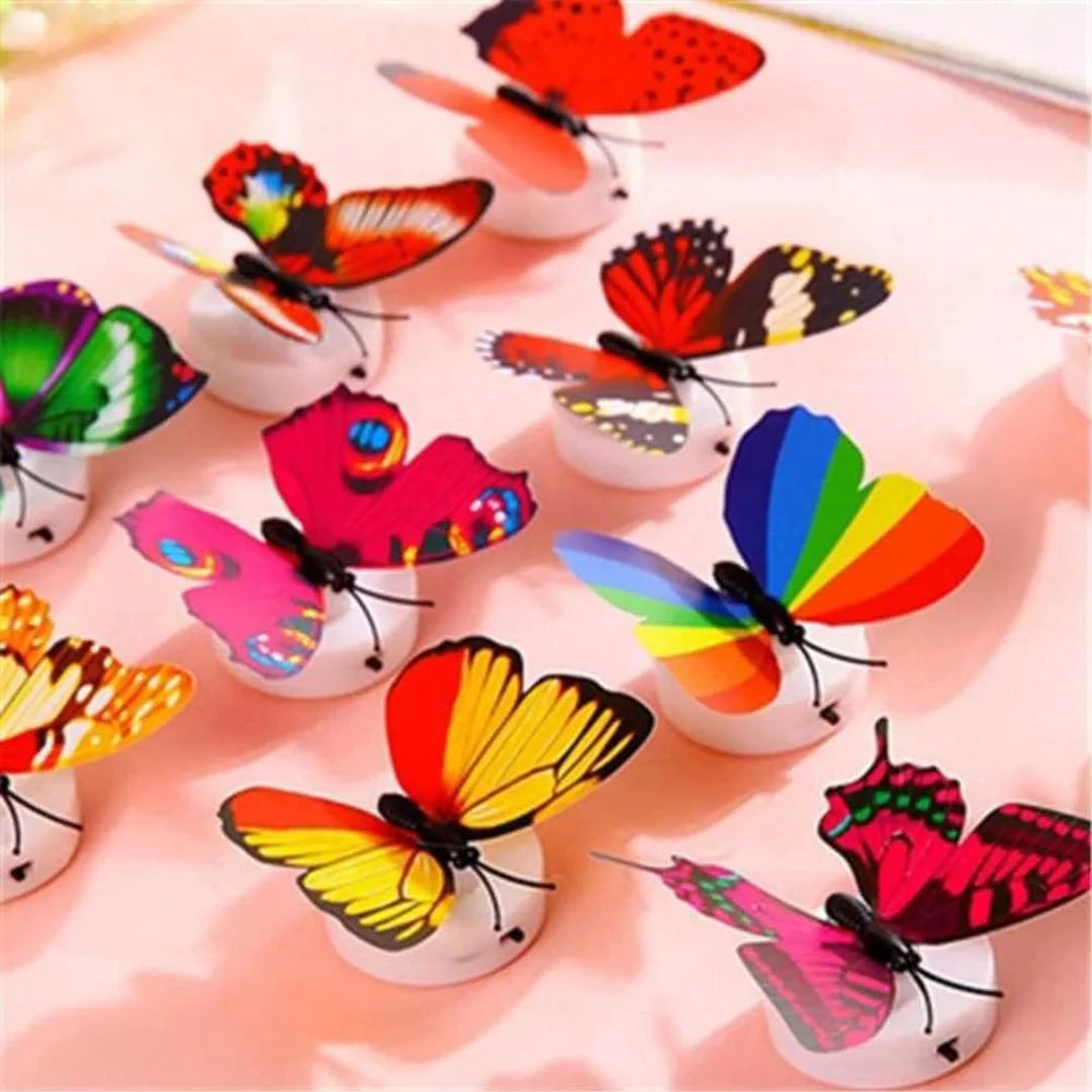 10 Pcs Cute Butterfly Night Light Decoration Led Light