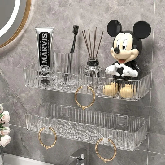 Transparent Corner Storage Rack For Wall Mount