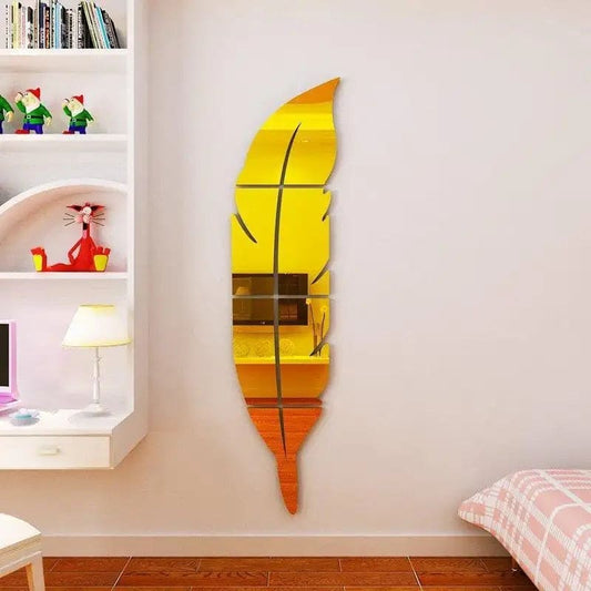 Acrylic Feather Mirror