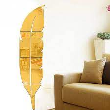 Acrylic Feather Mirror