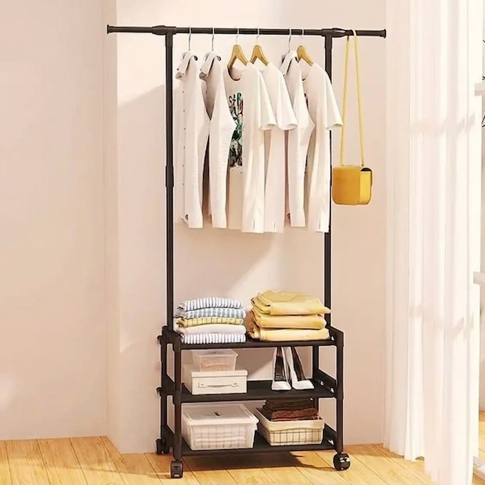 Attachable Three-Tier Cloth Stand