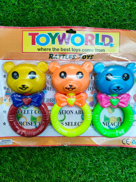 Baby Bear Rattle For Babies (1 Set)