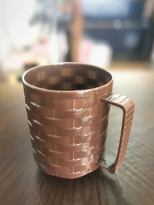 3 Pcs Plastic mug bricked style