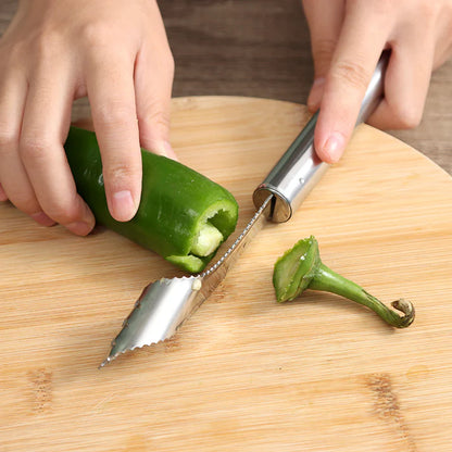 Steel Chili Seed Scoop