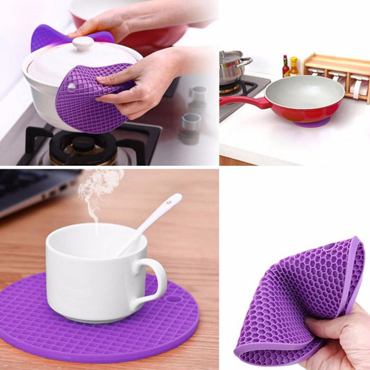 Colorful Silicone Kitchen Pot Protection Mat
