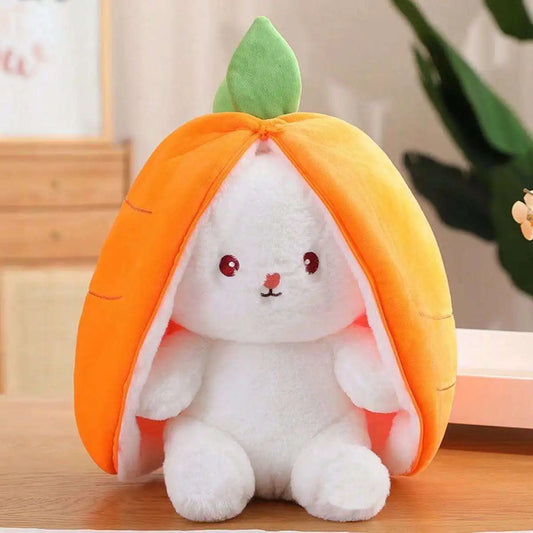 Cute Reversible Flopp Rabbit Carrot Plush Toy