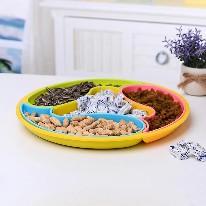 4 Slot All-Purpose Food Dolphin Tray