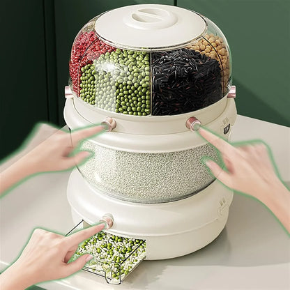 Dual-Tier Food Distribution Storage Box