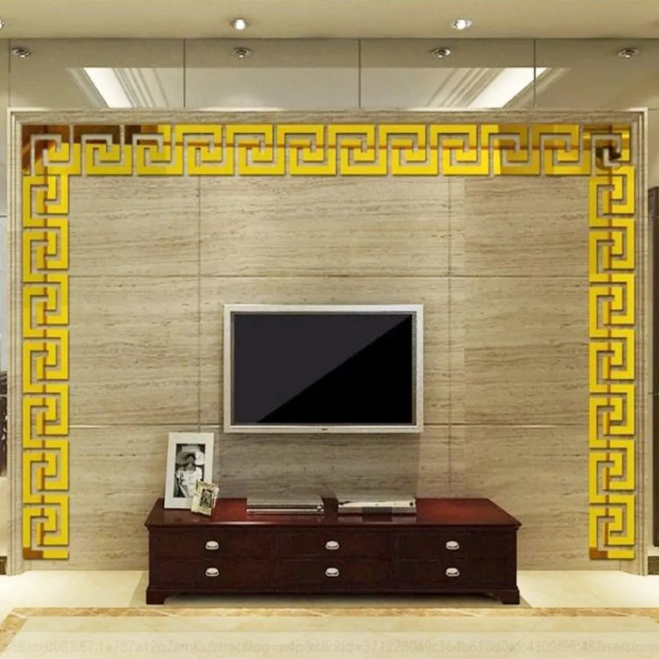 Golden Spiral Acrylic Border
