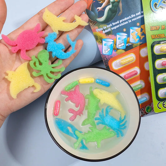 Growing Animal Capsule Toys For Kids 12 Pieces