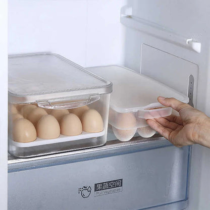 15 Grid Egg Storage Container With Lid