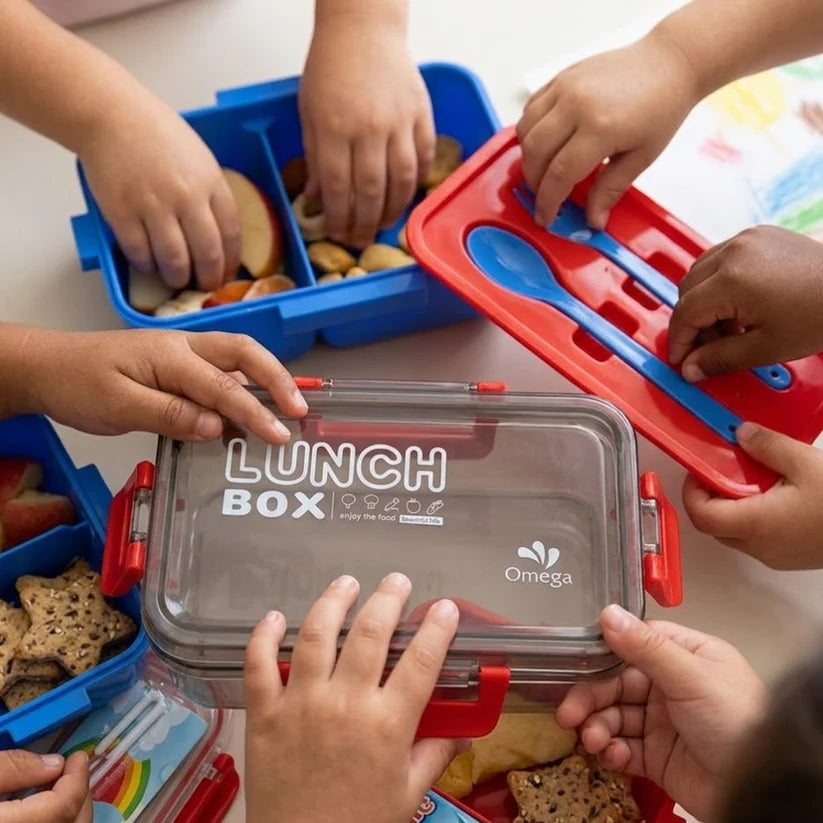 Smart 2 Section Lunch Box With Cutlery Kit