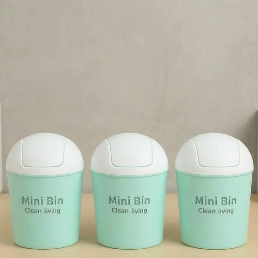 Mini Desktop Plastic Trash Bin For Office & Kitchen