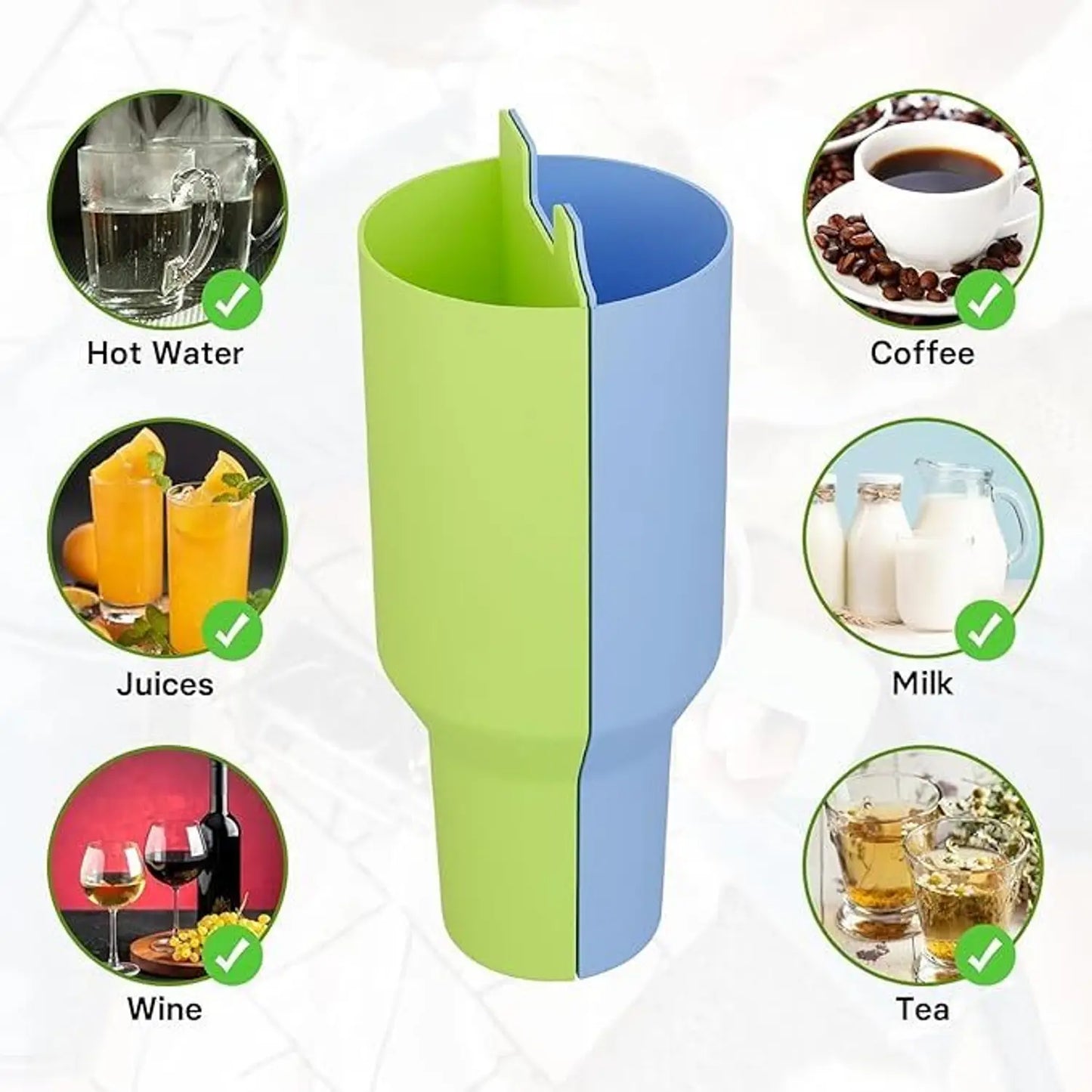 Multi Compartment Silicone Travel Mug, Home and Living 