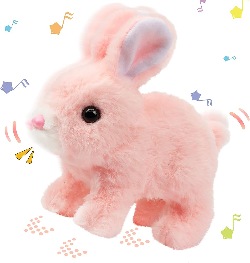 Musical Wiggly Rabbit Plush Toy