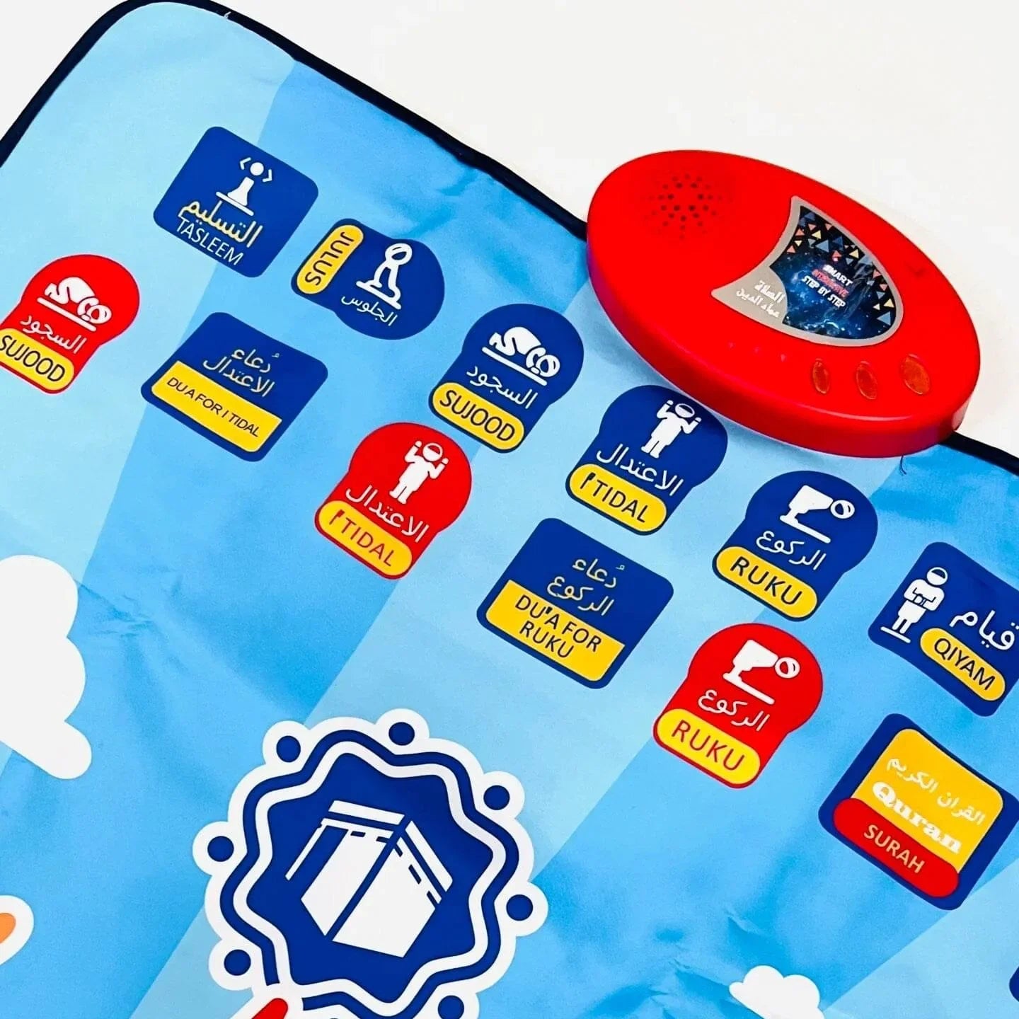 Children’s Islamic Prayer Mat – Educational Salah Learning Mat for Kids