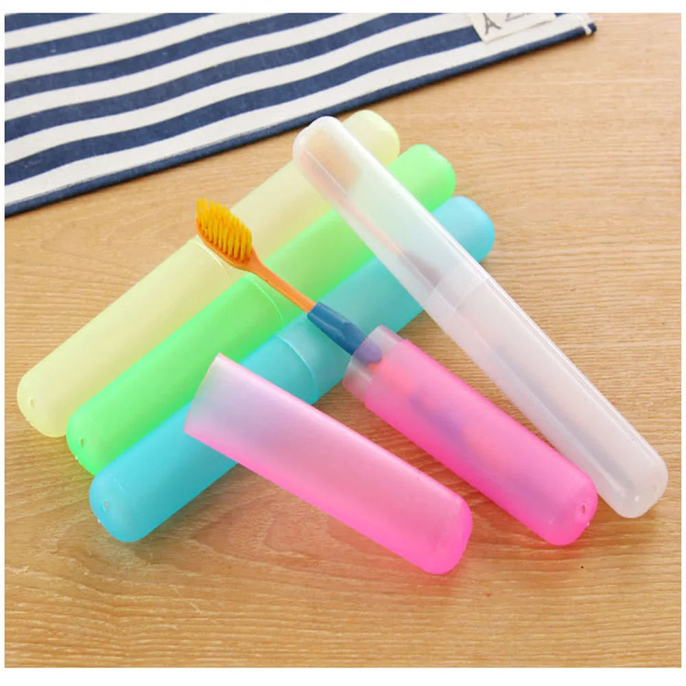 2 Pcs Travel Hiking Camping Toothbrush Protect Holder.