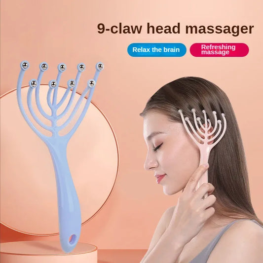 Portable Head Massage 9 Claw For Tension Relief