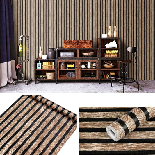 Premium Wood Grating Pattern Self-Adhesive Wall Sheet
