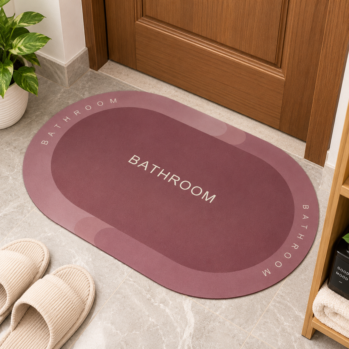 Quick-Dry Bathroom Mat – Highly Absorbent Anti-Slip Floor Mat for Home