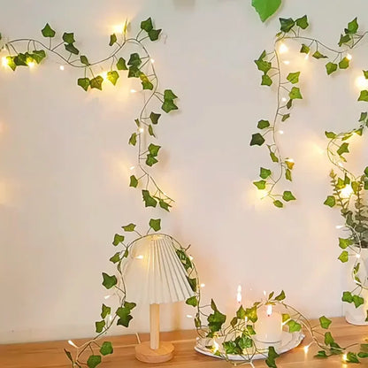 2 Meter Green Artificial Hanging Strips Light For Weddings & Parties