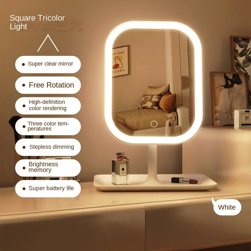 USB-Powered LED Makeup Vanity Mirror