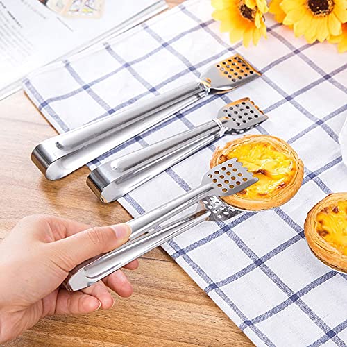 7-Inch Stainless Steel Serving Tongs