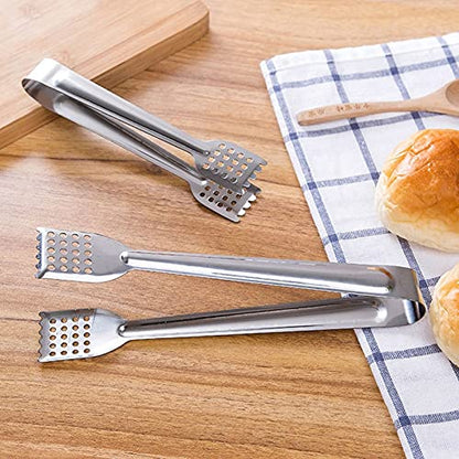 7-Inch Stainless Steel Serving Tongs