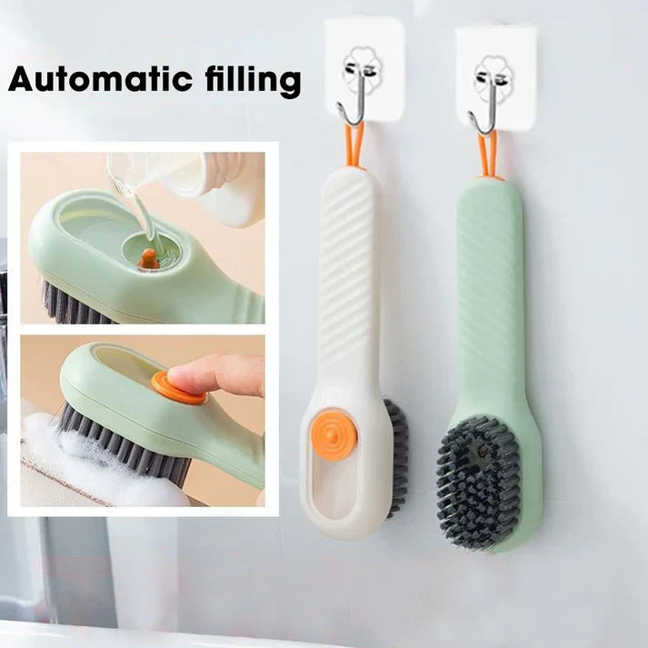3 Pcs Multifunctional Cleaning Brush with Soap Dispenser