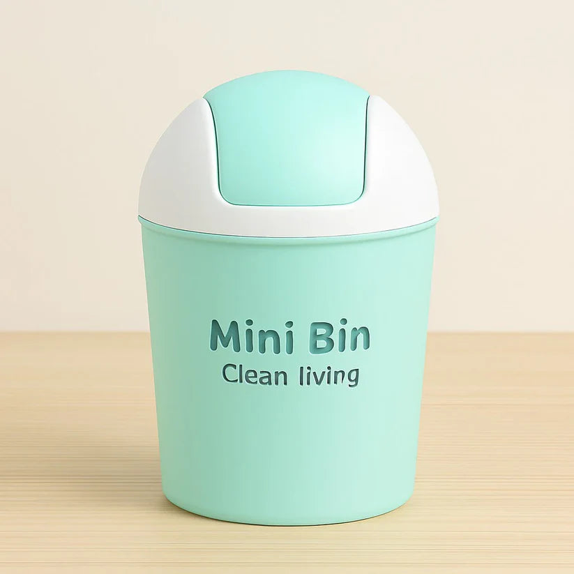 Mini Desktop Plastic Trash Bin For Office & Kitchen