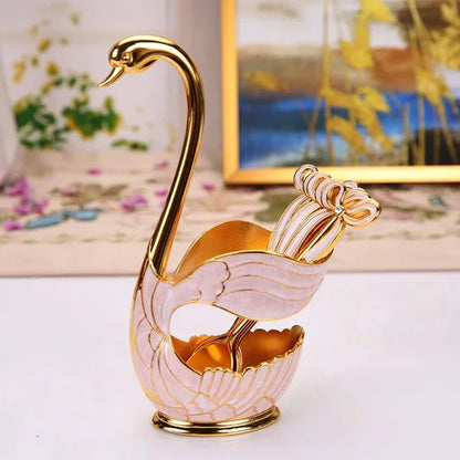 Modern Swan Spoon Set