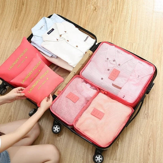 Travel Packing Organizer Kit – 6PCS Storage Bags for Luggage
