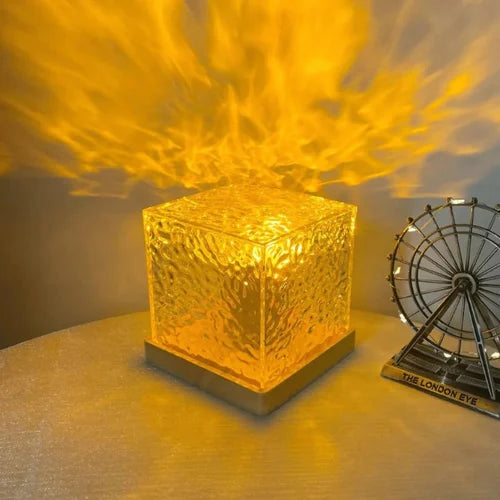 Color-Changing Water Ripple Effect Lamp (USB Connected)