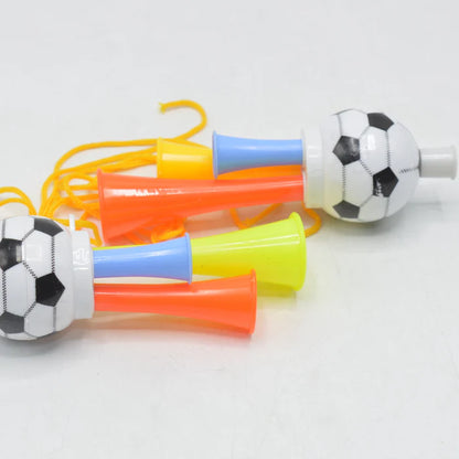 Three Tone Mini Kids Plastic Football Horn Toy