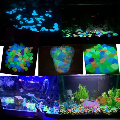 100 Gram Glow-in-the-Dark Decorative Mini Stones