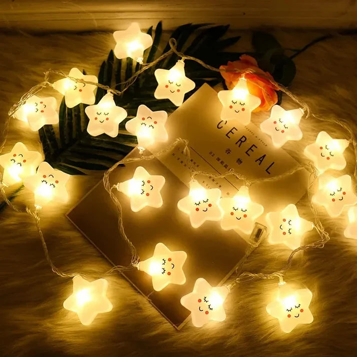 10Pcs Twinkling Star LED Lights Set