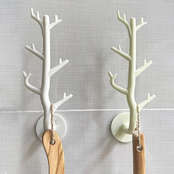 1 Pc Tree Branch Design Adhesive Wall Hook