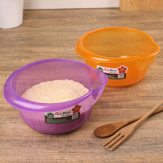 High-Capacity Rice Strainer Bowl