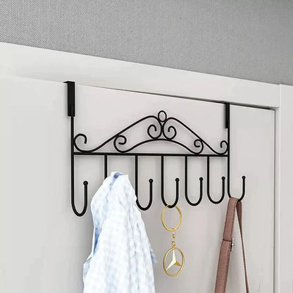 Multi-Purpose 7 Hooks Over The Door Hanger Rack