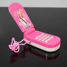 Barbiee Mobile Phone Toy with Songs & Light for Kids