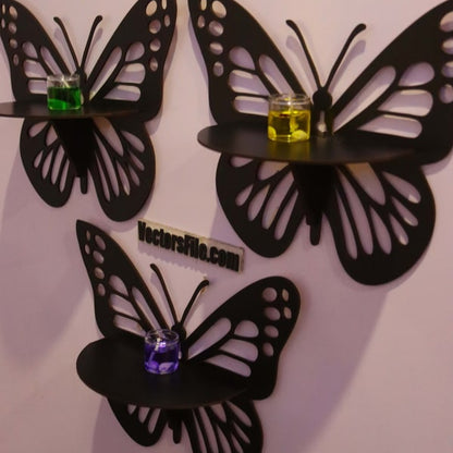 3 Pcs Wooden Butterfly Craft Set